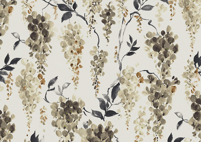 Wisteria Silk, Grey - Motorised Roman Blind - Image 7